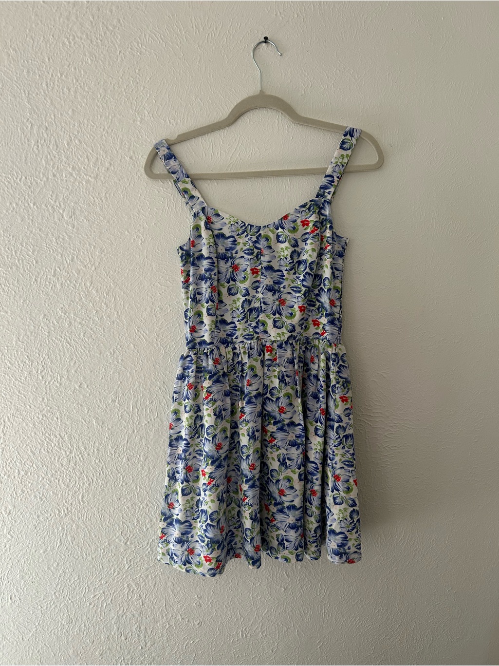 Joie Latelle Porcelain Floral Sleeveless Dress In Blue, Green & Red